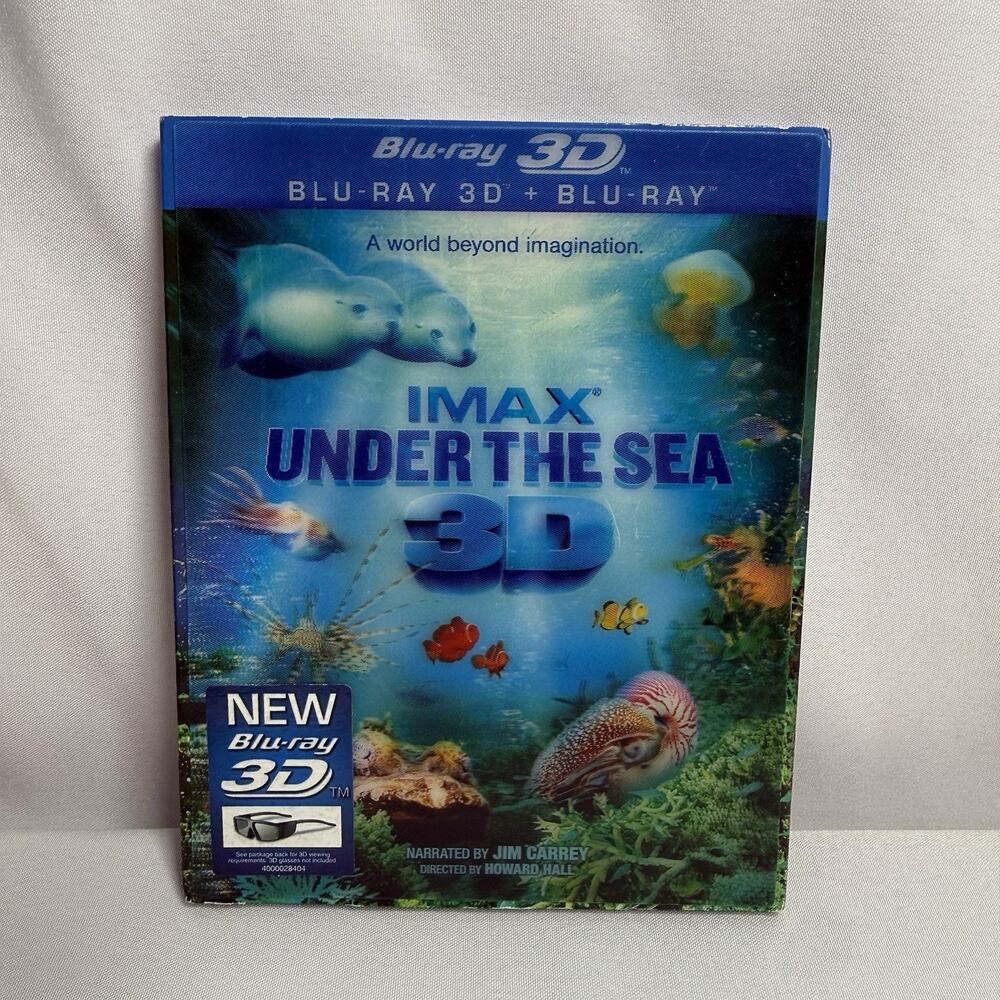 IMAX Under the Sea (Blu-ray + 3D, 2010, w Lenticular Slipcover) Jim Carrey